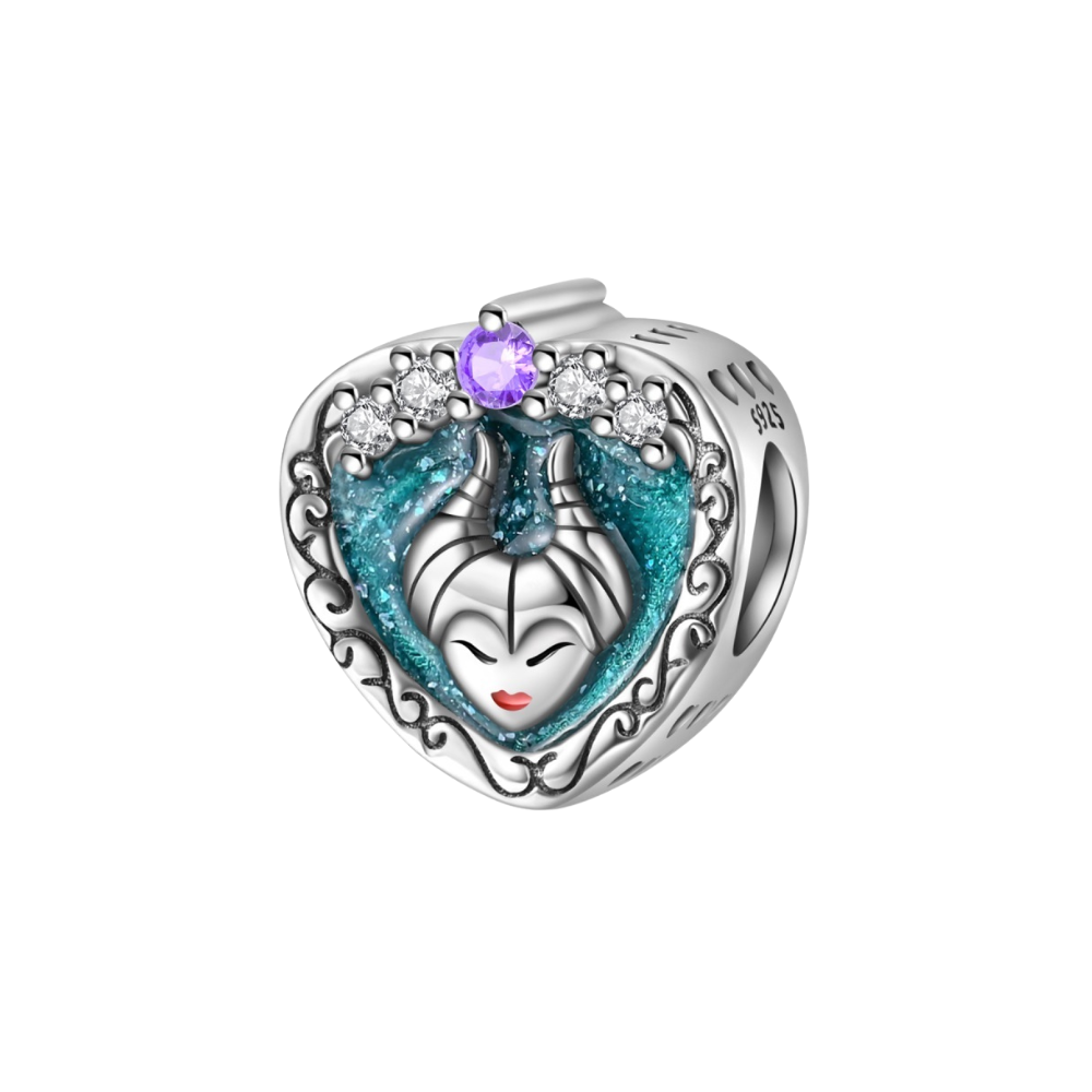 Disney Sleeping Beauty Maleficent Heart Charm