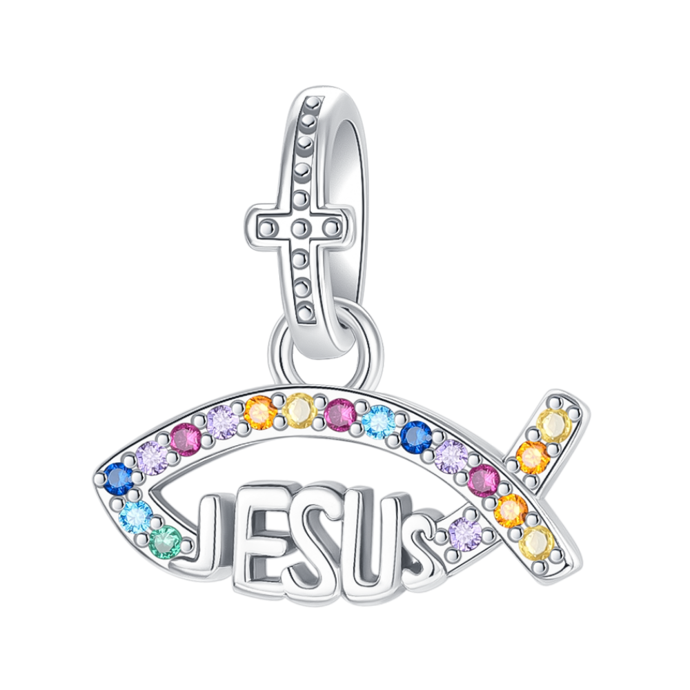 Jesus Fish Of Faith Dangle Charm