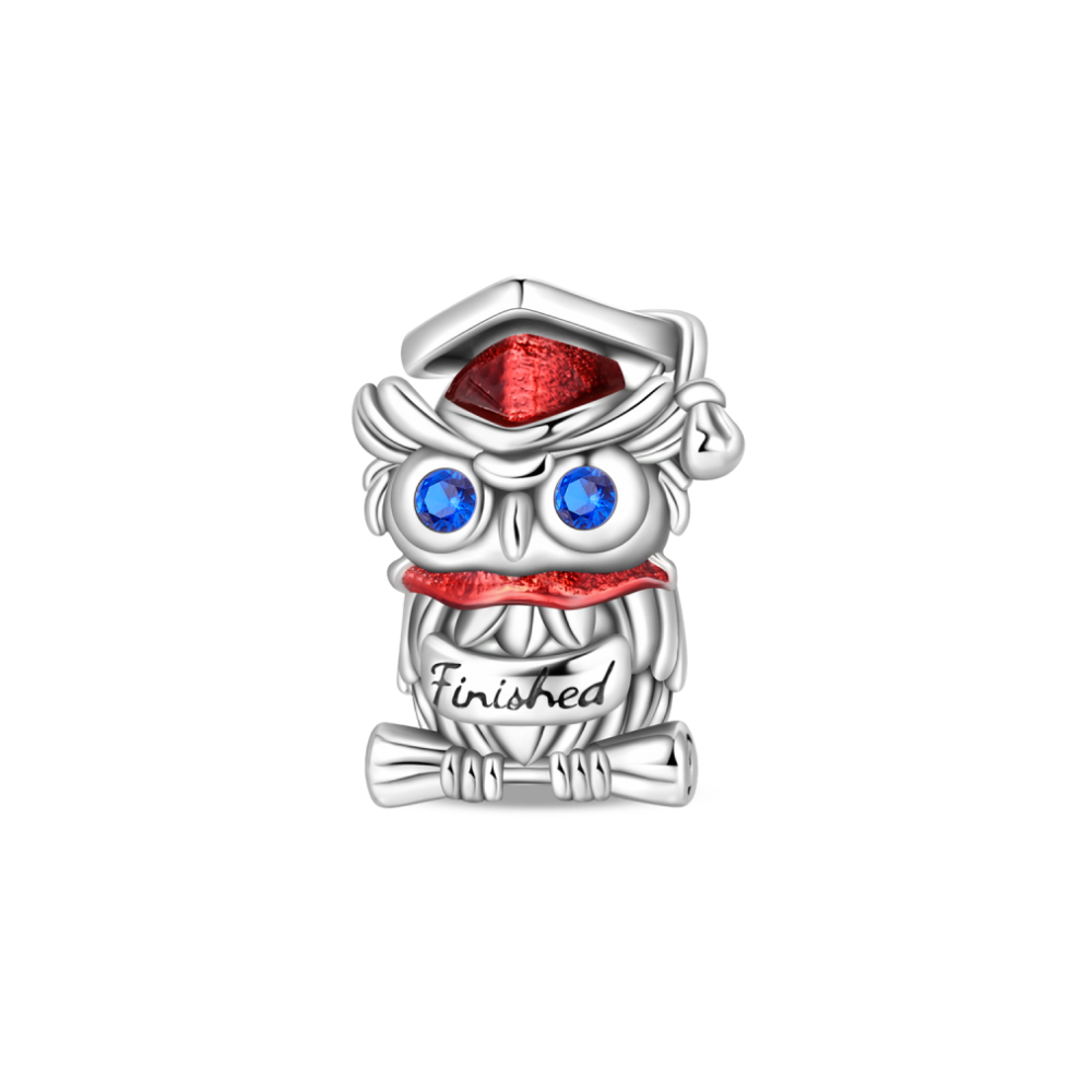Graduation Finished Wise Owl Charm