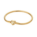Faith And Love Heart Snake Chain Bracelet