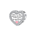 God Has You In His Arms Heart Charm