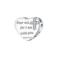 Isaiah 41:10 Fear Not Heart Charm