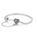 Faith And Hearts Safety Chain Snake Chain Bracelet