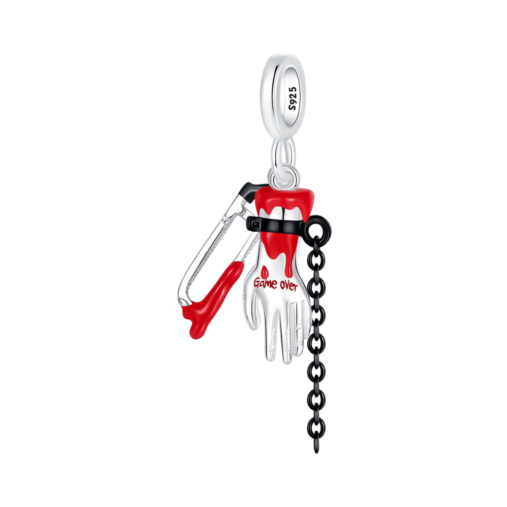 Saw Game Over Trap Dangle Charm