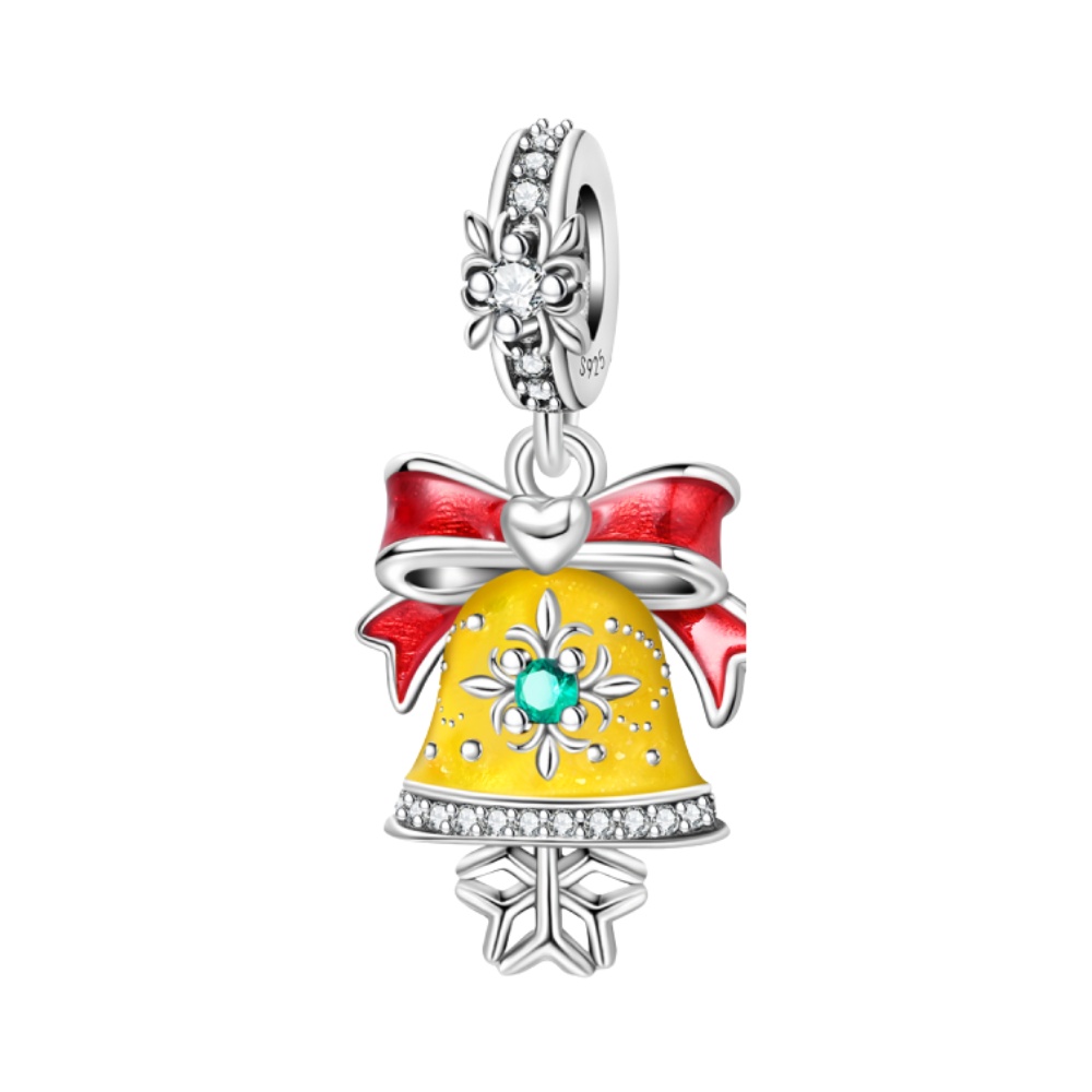 Christmas Golden Bell Dangle Charm
