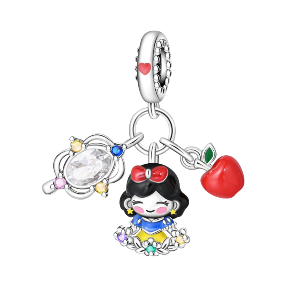 Disney Snow White Magic Mirror Triple Dangle Charm